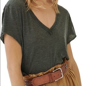 Free people kaylen cotton blend t shirt